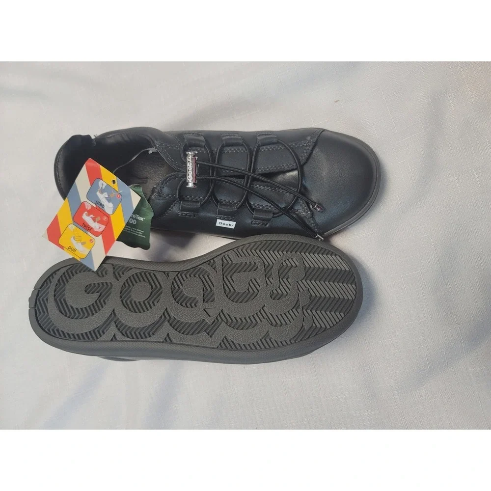 GOATS Slides + Sneakers SHOES black Leather Kids US 3 Youth